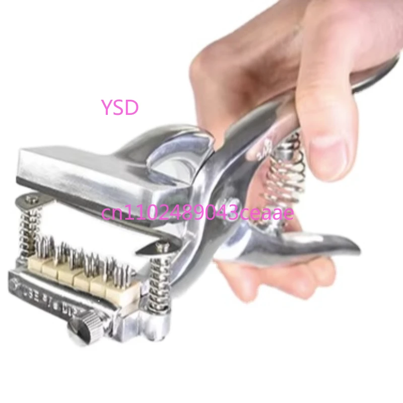 Pig sheep cow Farm Equipment Instruments Animal Pig Ear  Pliers 6 Digits Rabbits Plier