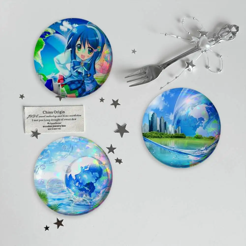 ART Frutiger Aero Aqua Nostalgia Brooches Cartoon Badge Pins Backpack Hat Accessories Friend Gift