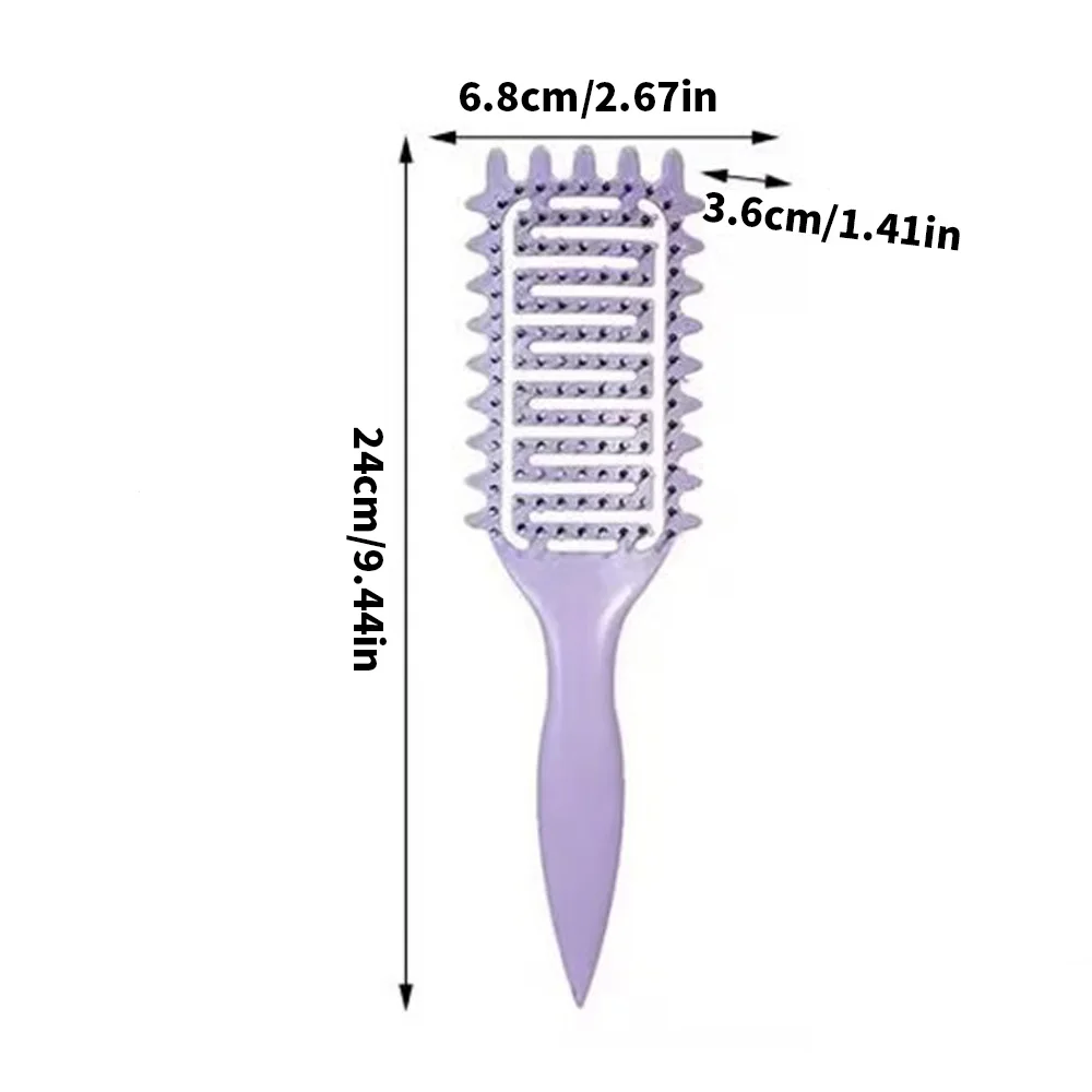 1PC Hair Massage Comb Bristle Nylon Hairbrush Curly Detangle Hair Brush for Salon Hairdressing Tools
