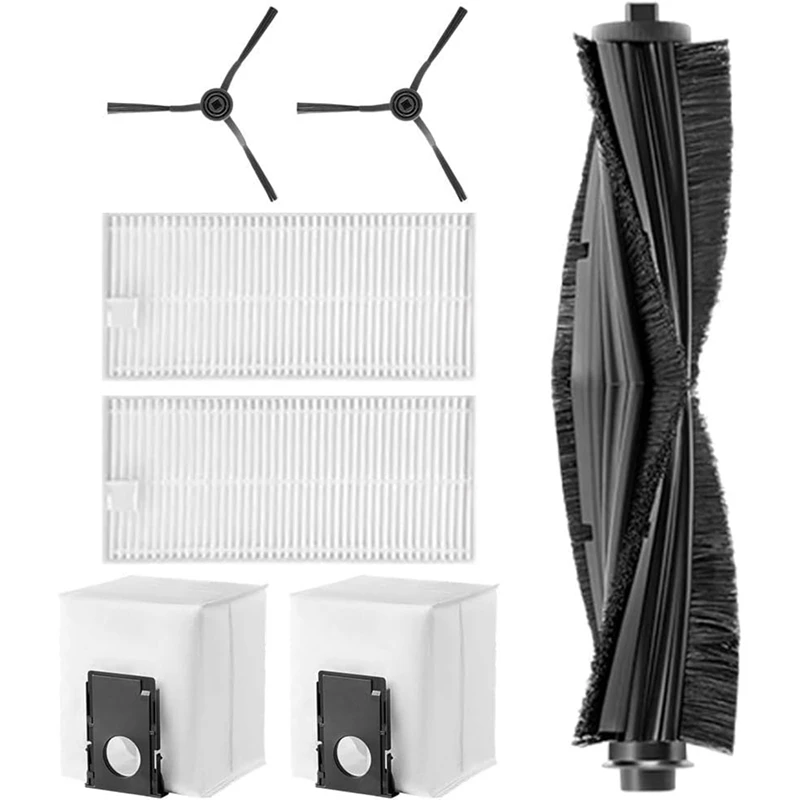 Peças de reposição de vácuo para robô aspirador de pó eureka j20, escova lateral principal, filtros hepa, sacos de pó