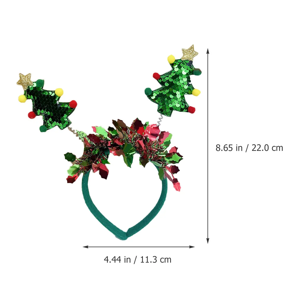 

2Pcs Christmas Headbands Soft Holiday Hairbands Party Accessories Xmas Festival Hair Decoration Christmas Headbands