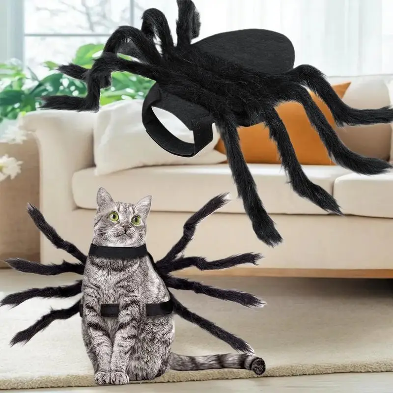 Pet Dog And Cat Costume Halloween Spider Transformation Outfit Pet Costume Pet Cat Dog Funny Cosplay Dress Up Clothes Costume
