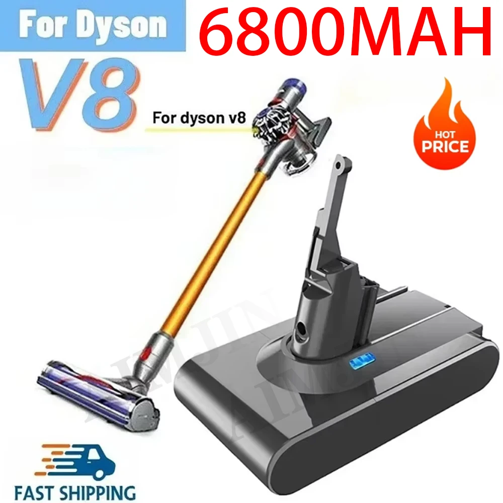 

for Dyson V8 Absolute Handheld Vacuum Cleaner 21.6V 12800mAh Replacement Lithium ion Battery