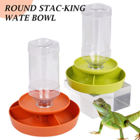 Reptiles & Amphibians Lizard Gecko Suction Cup Feed Bowls Food Container with Bowl for Reptile Food and Water Feeding 3 in 1 use