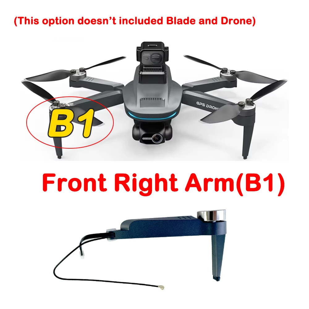 L200 PRO MAX Drone Original Spare Part L200PROMAX Motor Arm A1/B1/A2/B2 Arm with Engine / Propeller Blade Part DIY Accessory