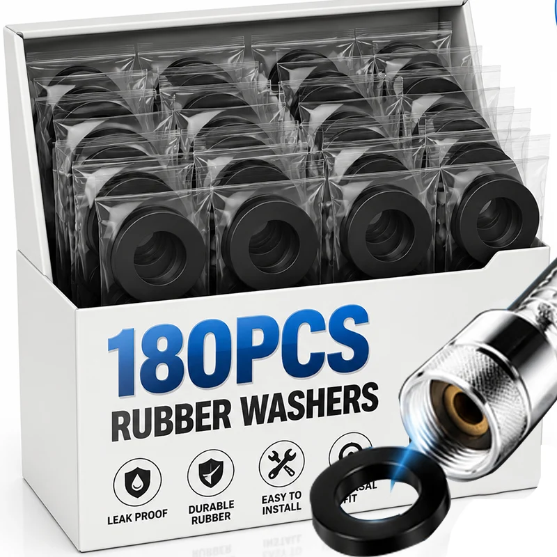 Rubber Flat Washers Waterproof Flat Gaskets Shower Nozzle Tap Plumbing Faucet Sealing Gasket O- Ring Oil-Resistant Flat Washer