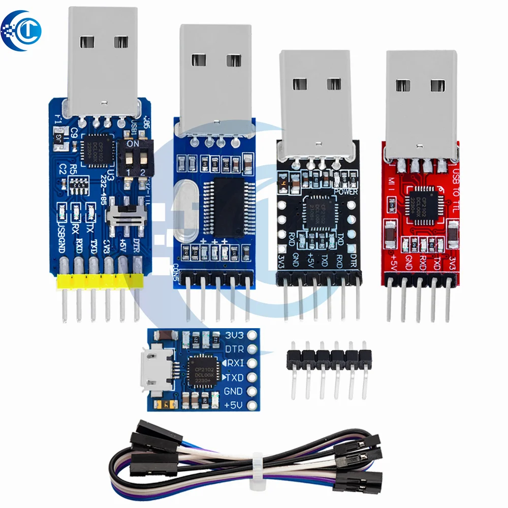 CP2102 USB 2.0เป็น UART TTL โมดูลการเชื่อมต่อ5PIN โมดูล Serial Converter STC แทน FT232 CH340 PL2303 CP2102ไมโคร USB