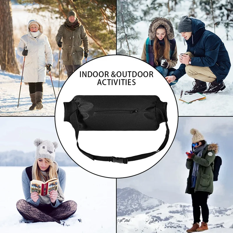 Hot Football Hand Warmer With Zipped Pocket And Adjustable Waist Strap Handwarmer For Cold Weather Baseball Hiking Camping