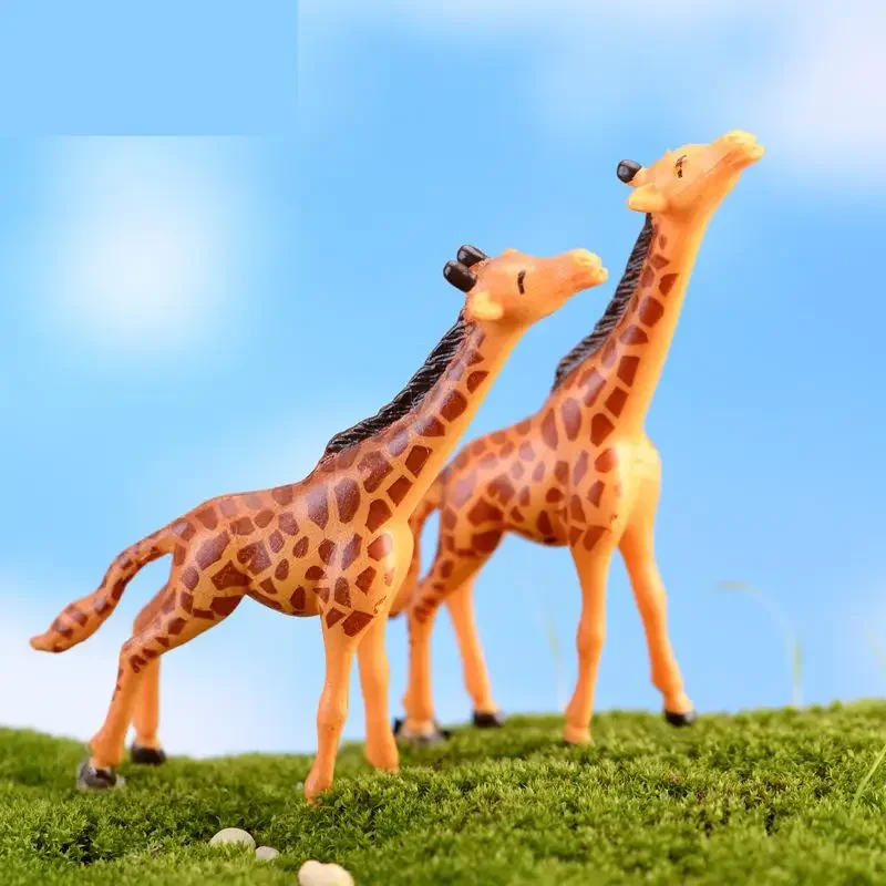 Ornamental Doll Lovely Giraffe Diy Material Wholesale Moss Micro Landscape Decoration  Miniature Garden Home Decor Mini Garden