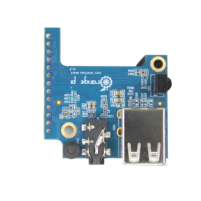 Orange Pi Zero 3 Expansion Board - USB & 3.5mm Audio Adapter for Zero Series SBC Development Board