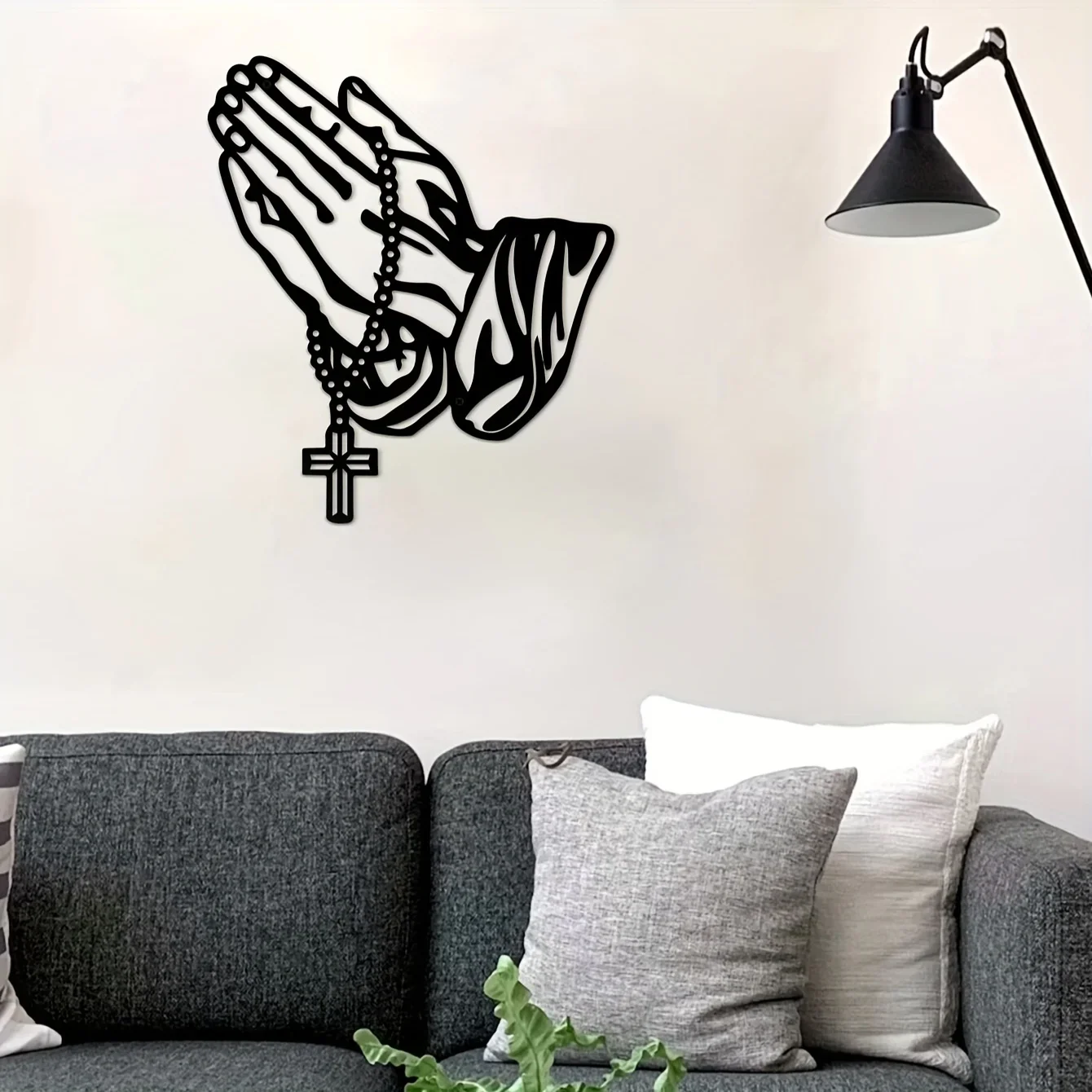 Metal Oração Parede Fé Home Decor, Cruz Decoração Interior, Quarto, Sala De Estar, Corredor, Escritório, Montado Na Parede, Decoração de Páscoa