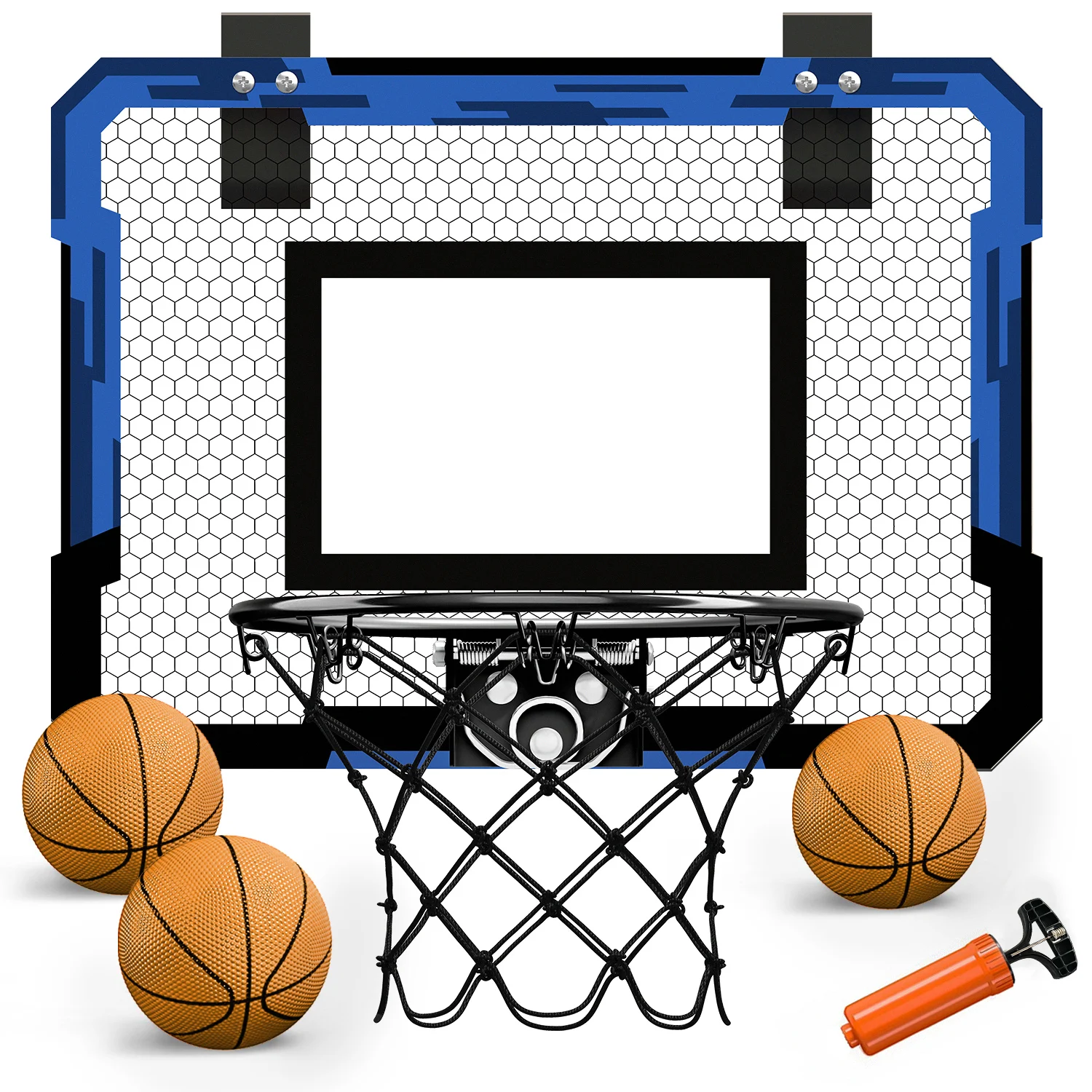 Mini Basketball Hoop for Kids Adults Indoor Small Basketball Hoop for Door Wall Mounted and Room Shooting Ball Sport Game Set