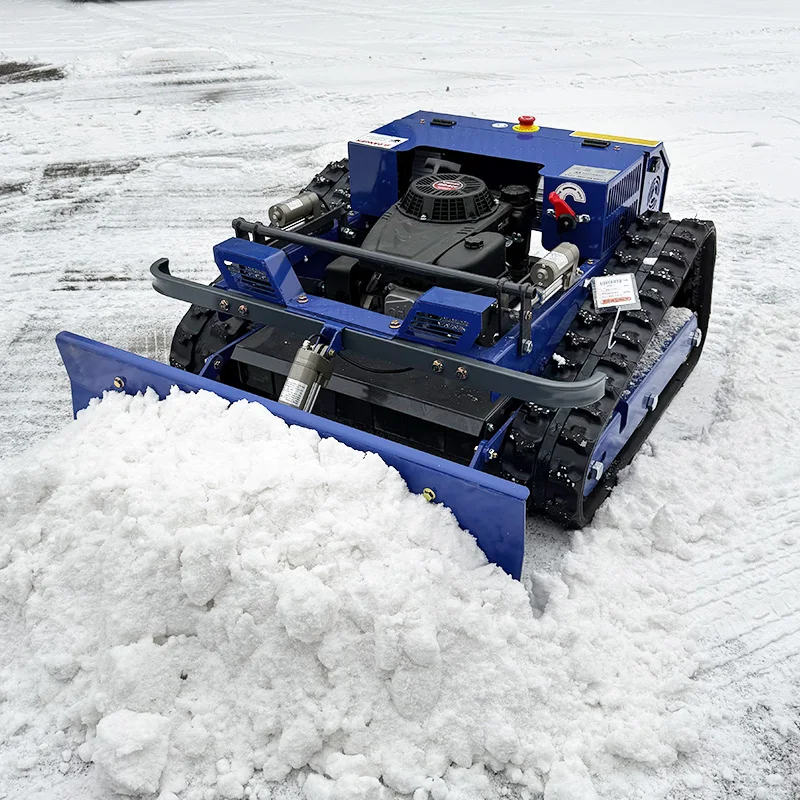 

Customized lawn mower multifunctional horizontal bar four stroke remote control system with snow shovel added