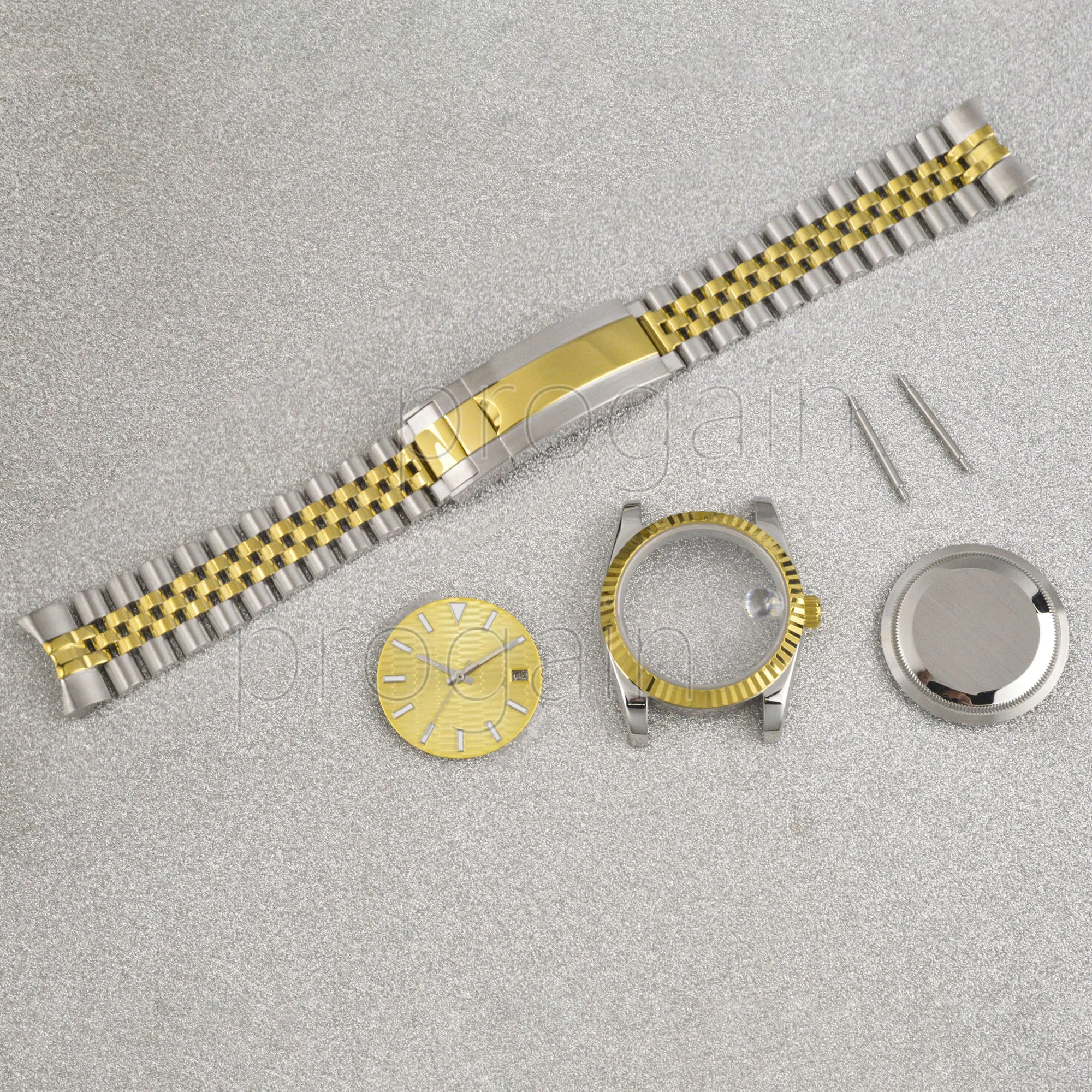 

36mm/39mm NH35 Watch Case Strap Stainless Steel Sapphire Glass For NH35 NH36 Movement 28.5mm Dial Datejust Jubilee Strap
