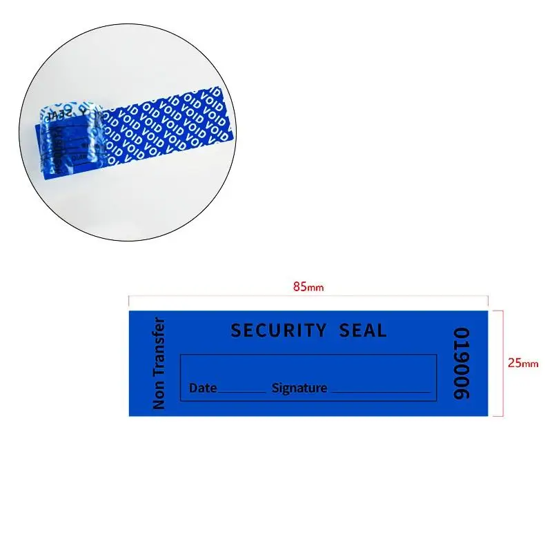 ZYAA-1】100PCS Total Transfer Tamper Evident Labels Security