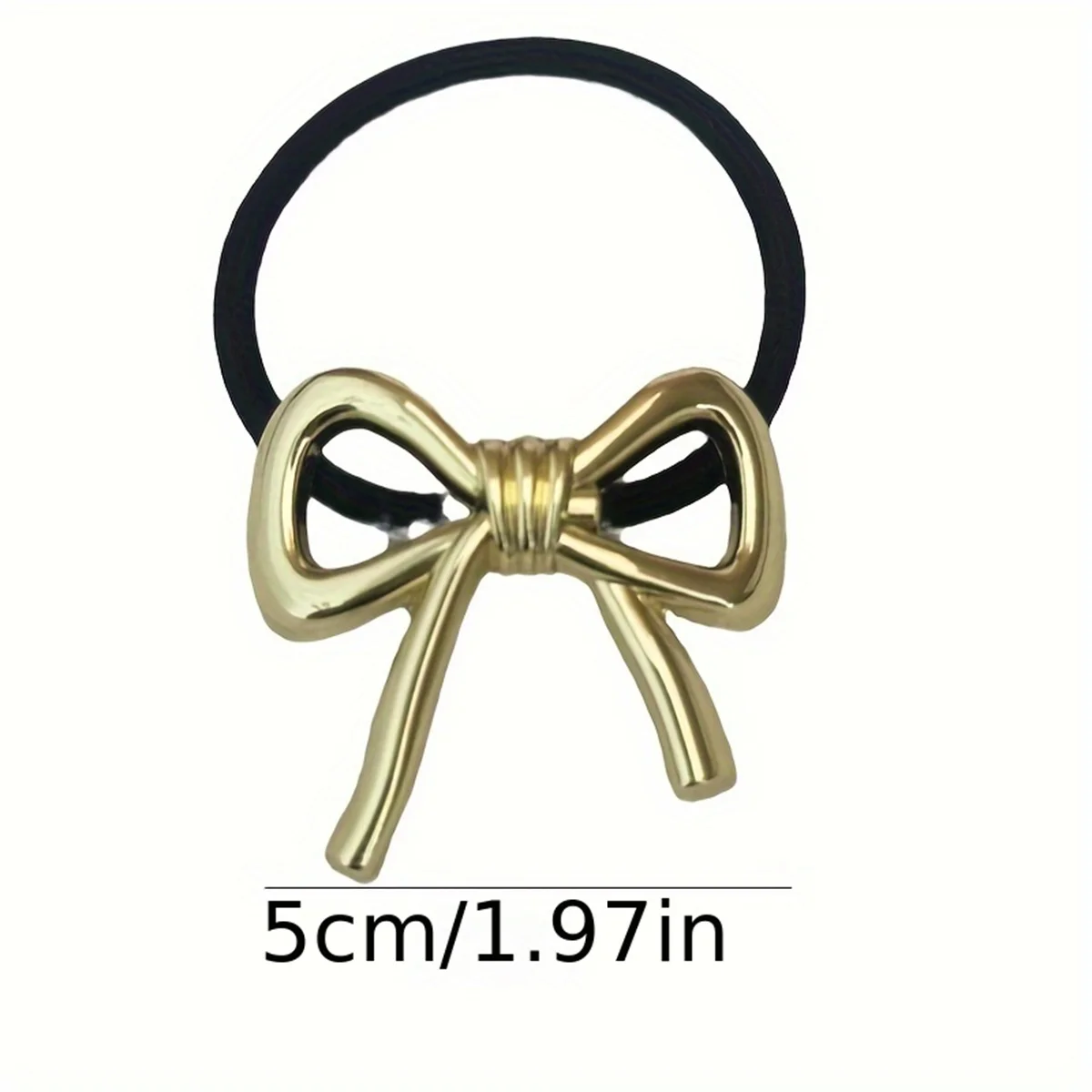 Doce Liga Arco Pingente Laço de Cabelo para Mulheres, Elastic Hair Band, Ponytail Holder, Acessórios para Cabelo, Rubber Bands, Novo