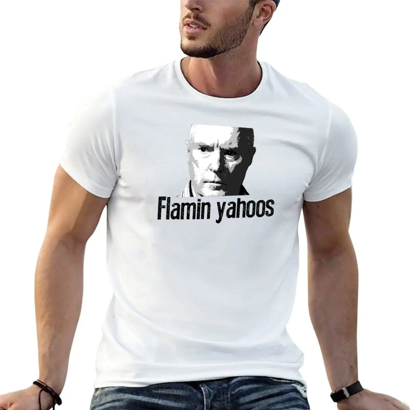 Australian TV Alf Stewart Flamin Yahoos T-shirt graphics customizeds kawaii clothes mens vintage t shirts