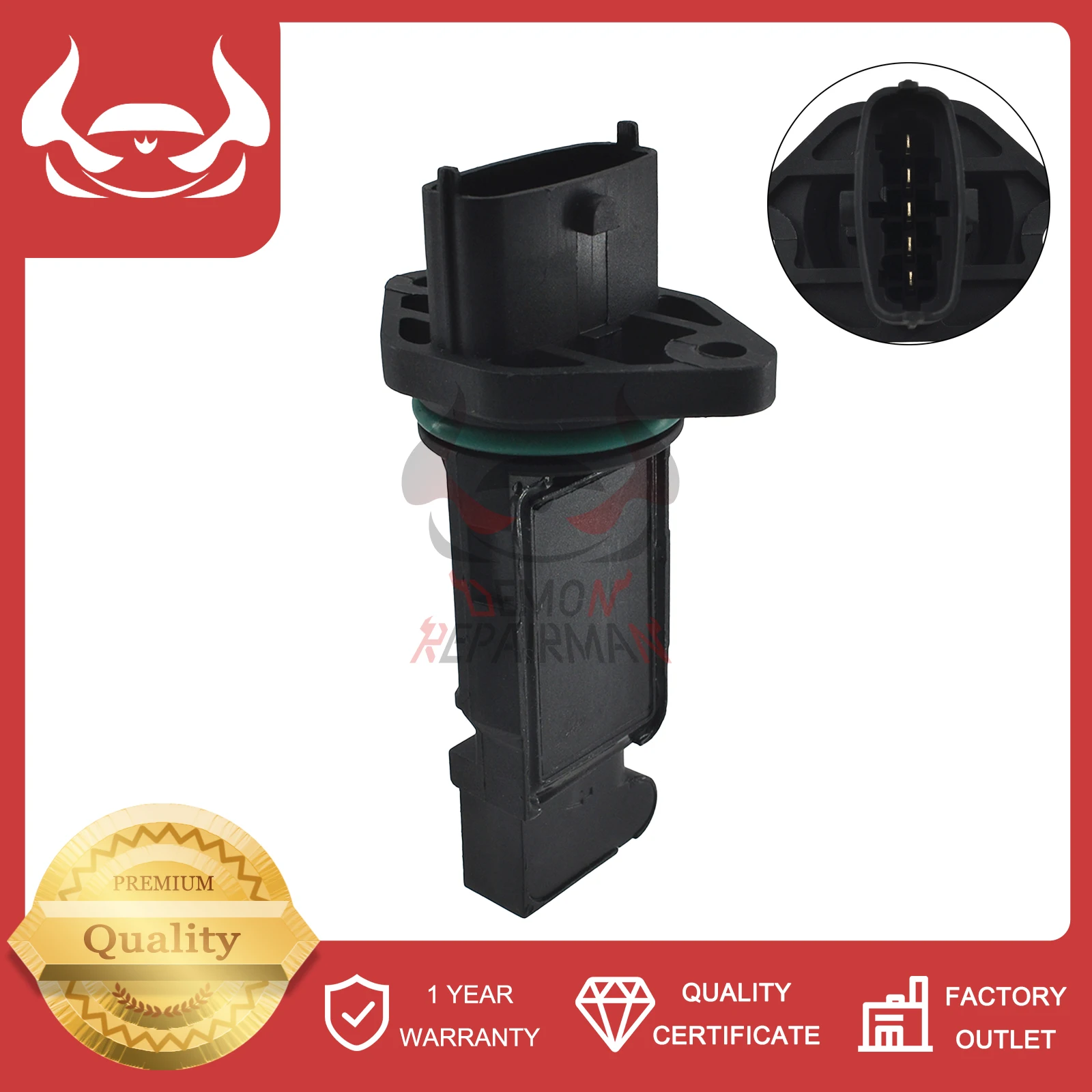 

0281002309 Mass Air Flow MAF Sensor 46559828 60816448 Compatible With ALFA ROMEO 145 146 147 156 166 GT GTV