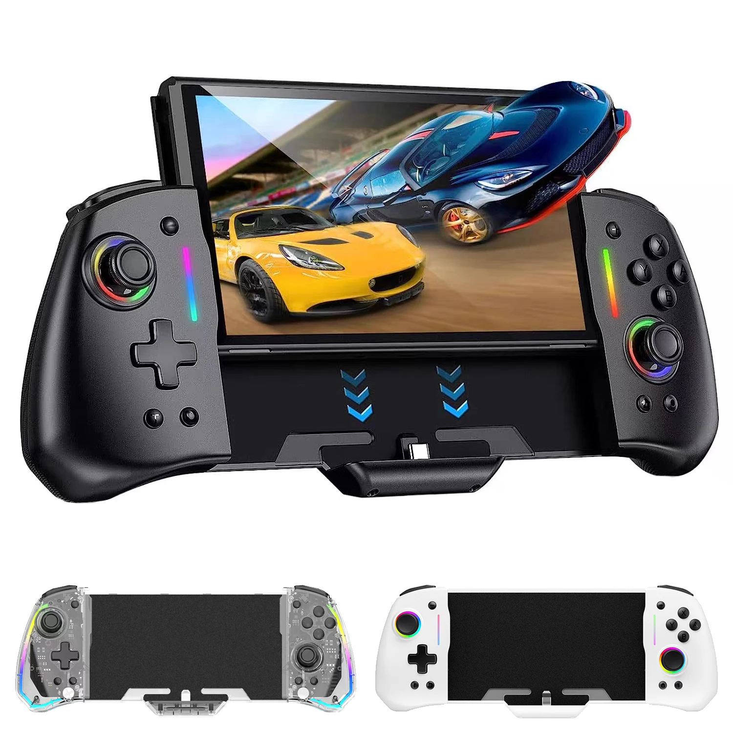 Hot Sale Gamepad Controller For Switch OLED/Lite Handheld Mode One-Piece Joypad 6-Axis Gyro Ergonomic Design joystick