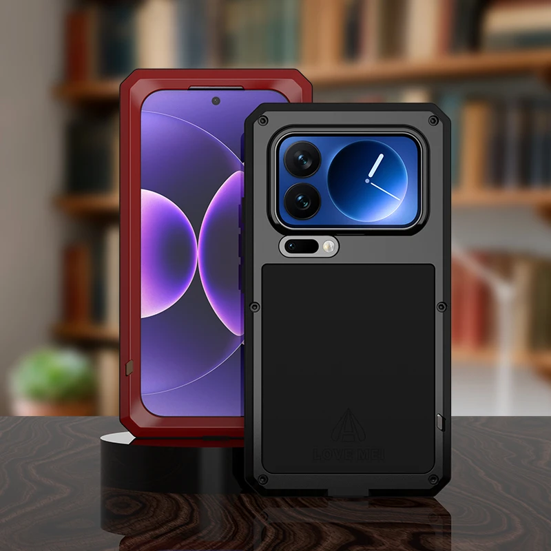 

Love Mei Aluminum Metal Case For Xiaomi Mi 17 15 14 13 11 10 Pro Max Powerful Armor Shockproof Life Waterproof Cover Capa Funda