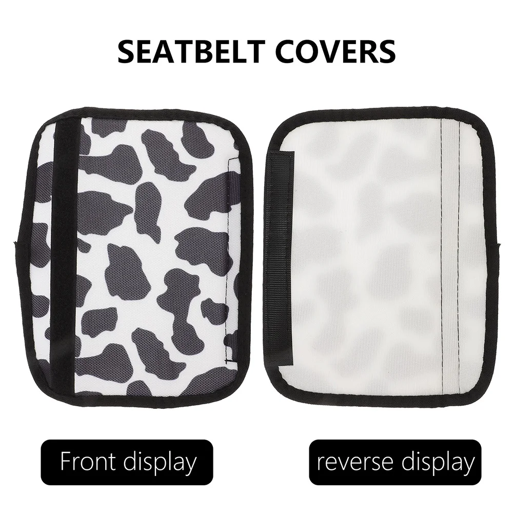 

2Pcs Safety Covers Animal Pattern Pads Strap Cushions for Trucks Suvs Shoulder Pads