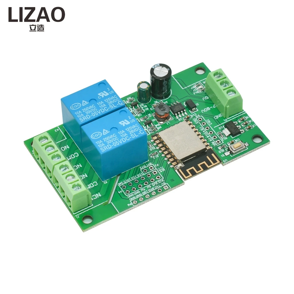 LIZAO 2/4/8 Channel ESP8266 ESP-12F WiFi Relay Module AC DC Wide Voltage Power Supply Smart Home Control Board