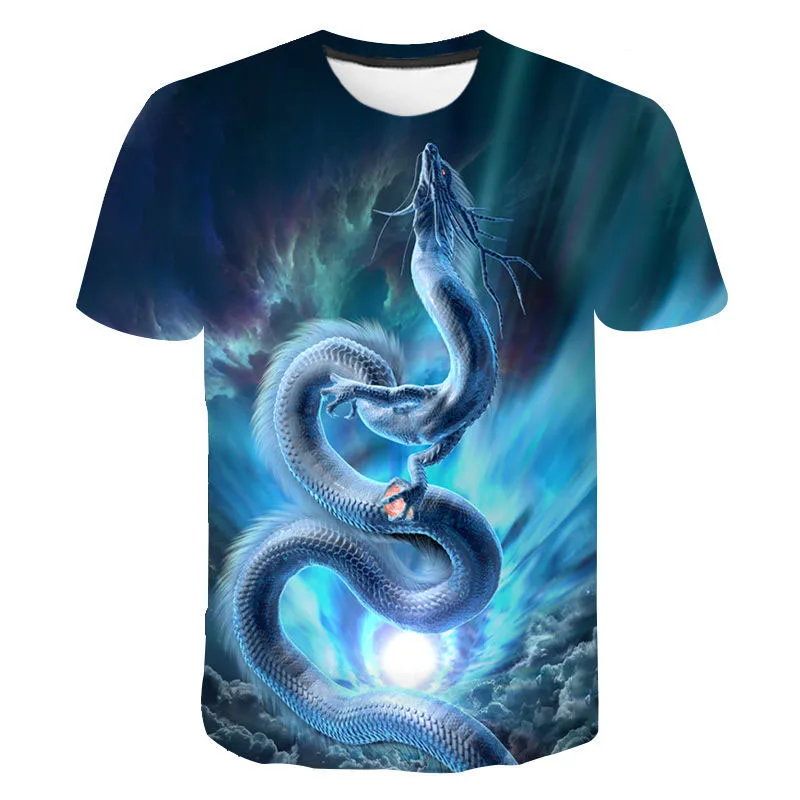 

New Dragon 3D Printed T-Shirt Men Women Fashion Streetwear O-Neck Short Sleeve Hip Hop T Shirt Tees Tops Harajuku Clothing