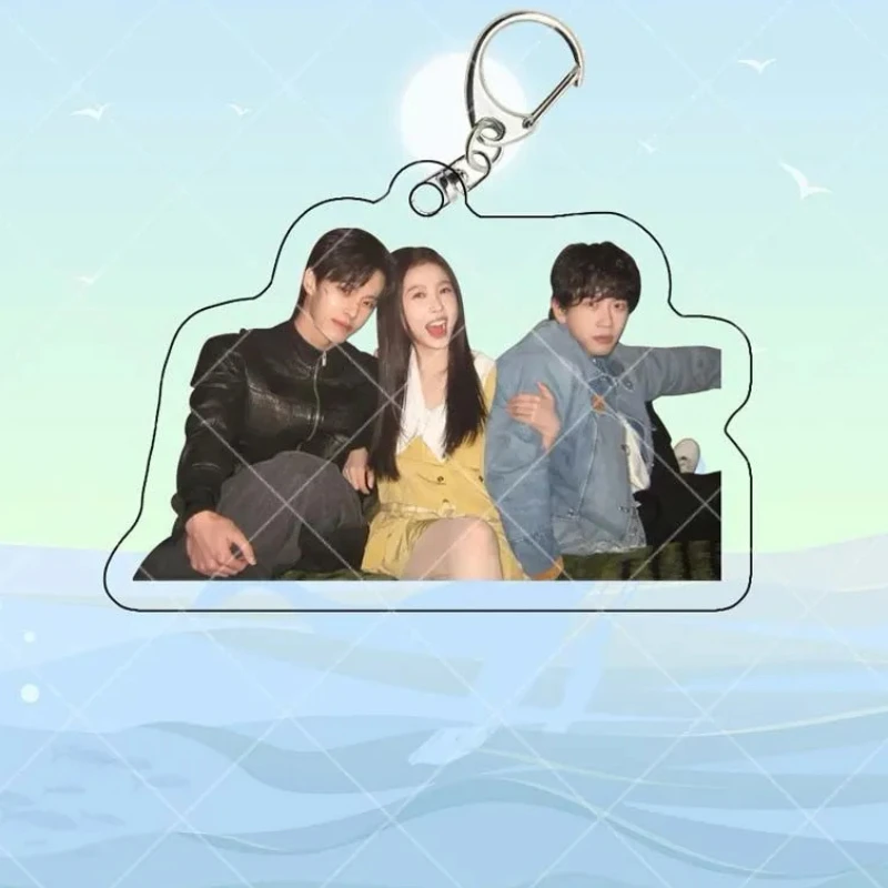 He Yu Yu Shuxin Keychain Acrylic Double-side Hanging Pendants TV Speed and Love Jin Zhao Jiang Mu Drama Stills Decor Ornaments