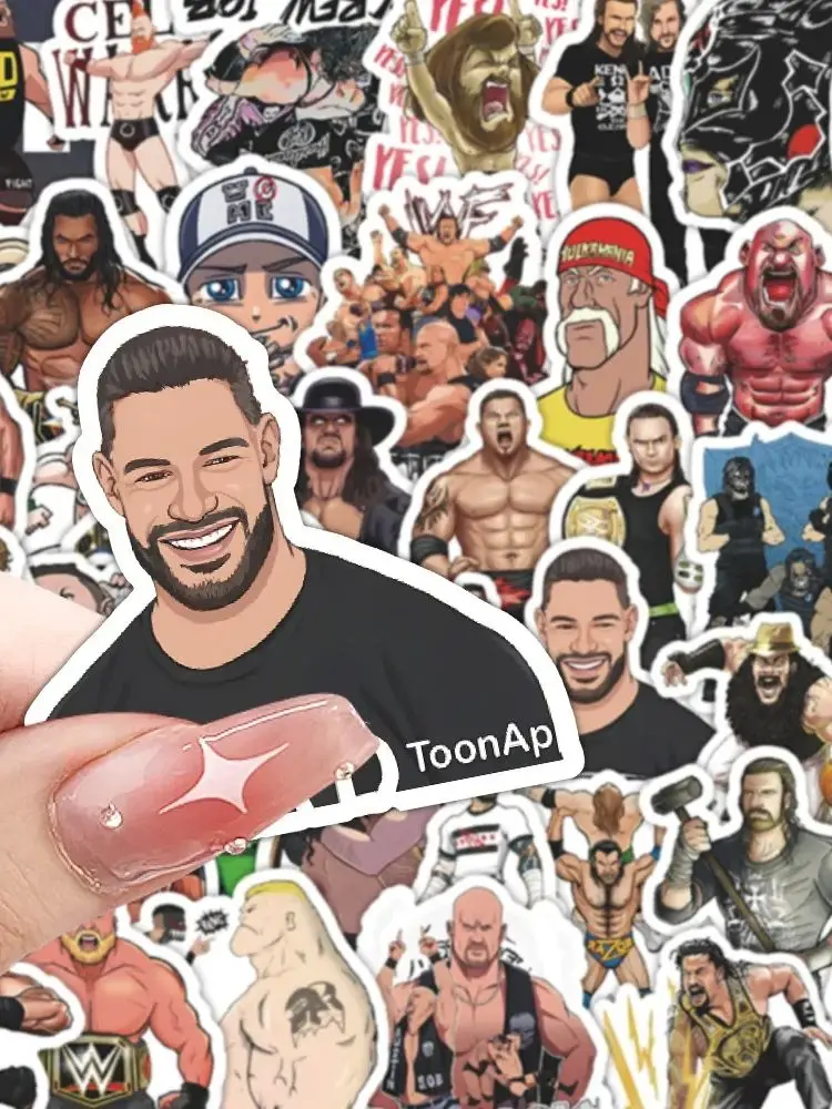 AliExpress GOGOTU 60PCS Wrestling Cartoon Stickers WWE Graffiti DIY Sticker Laptop Phone Guitar Car Bike Skateboard Decals Decoration Toy