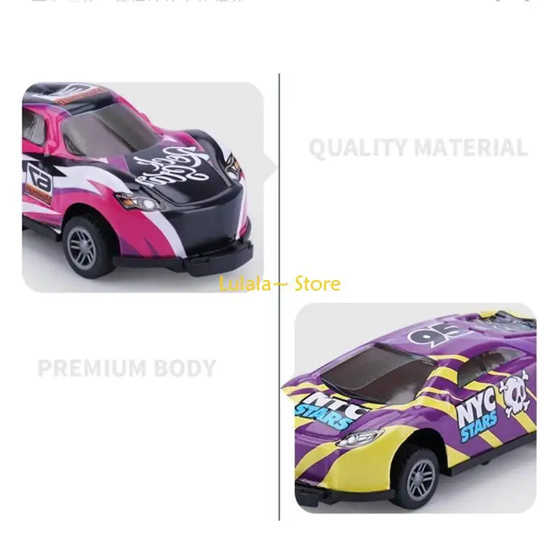Y4QA Langlebiges Stunt-Spielzeugauto, springendes Stunt-Auto, 360 drehbare Pull-Back-Fahrzeugmodelle