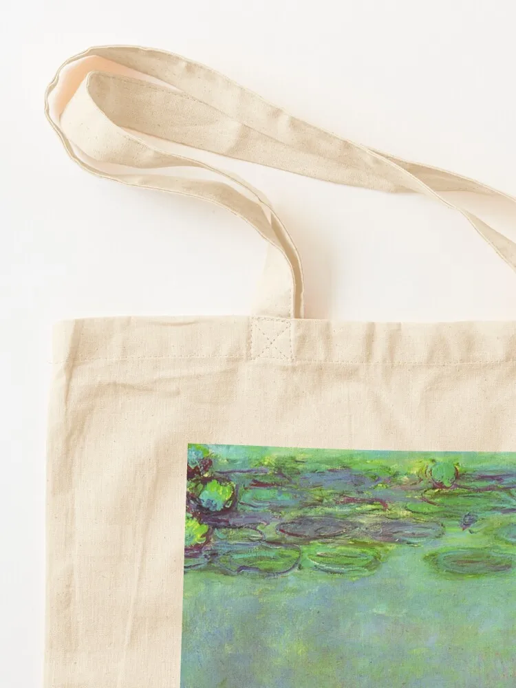 زنابق الماء مونيه (1914-1917) حقيبة حمل كيس صب فام حقيبة يد المرأة حقيبة حمل حقيبة قماش #3