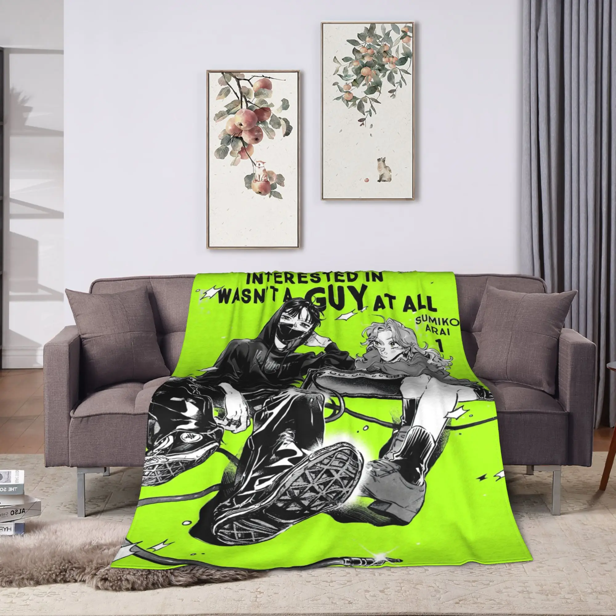 The Guy She Was Interested in Wasn't a Guy at All Blanket  Travel Flannel Throw Blanket For Home Decor Super Soft Bedspread