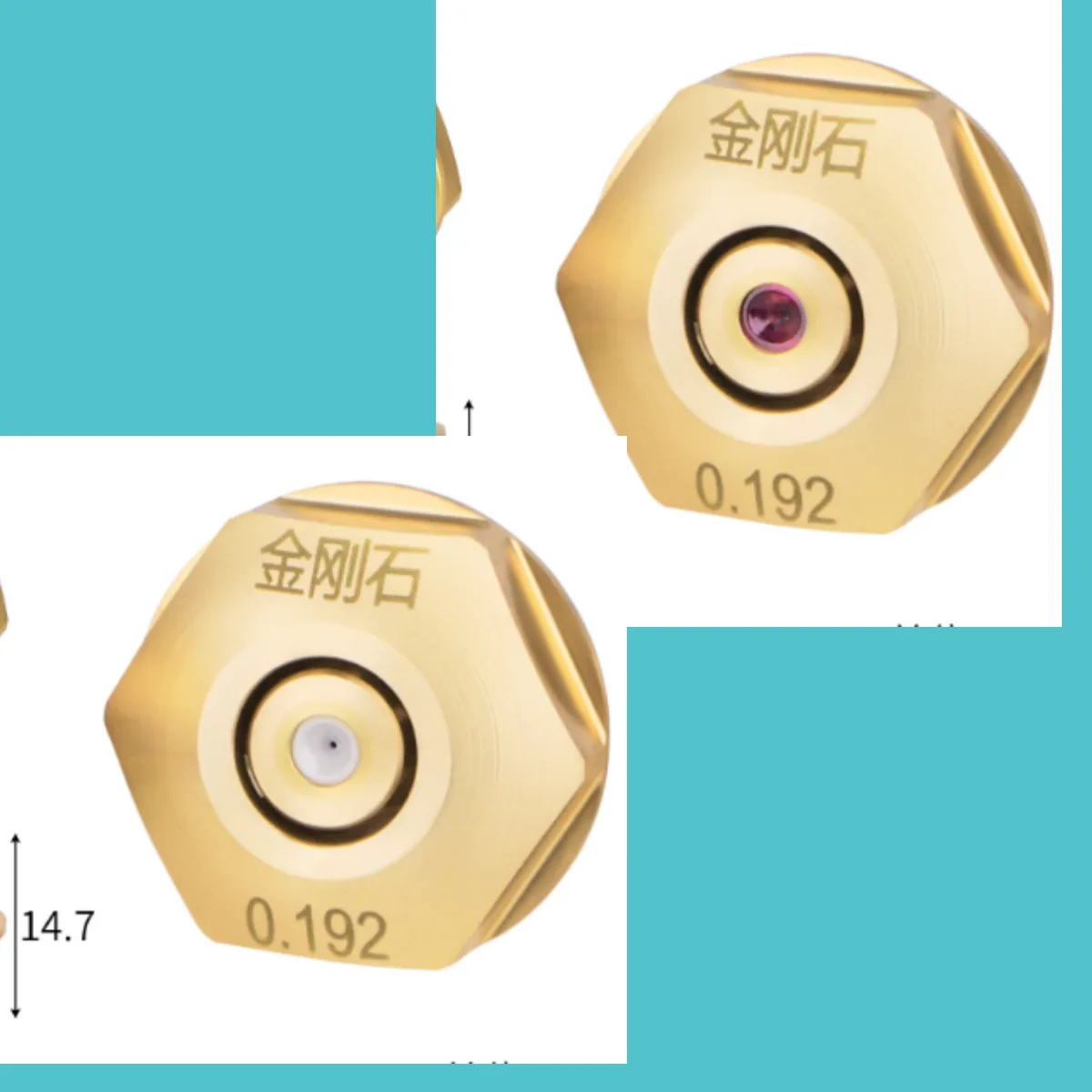 baqi中速ワイヤーカットマシン用ガイド-0192-0195-0215mm-edmワイヤーガイド-セラミック＆ダイヤモンド-ルビ＆ダイヤモンド内蔵