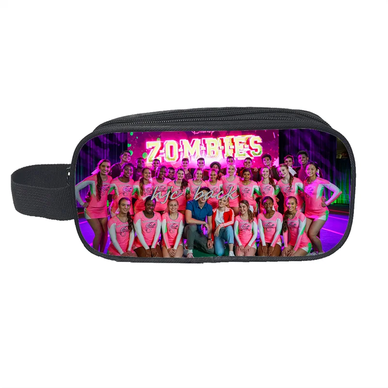 Bolsa de lápices de Disney Zombies 2, estuche de papelería para estudiantes, bolsas de almacenamiento para adolescentes, bolsas organizadoras de