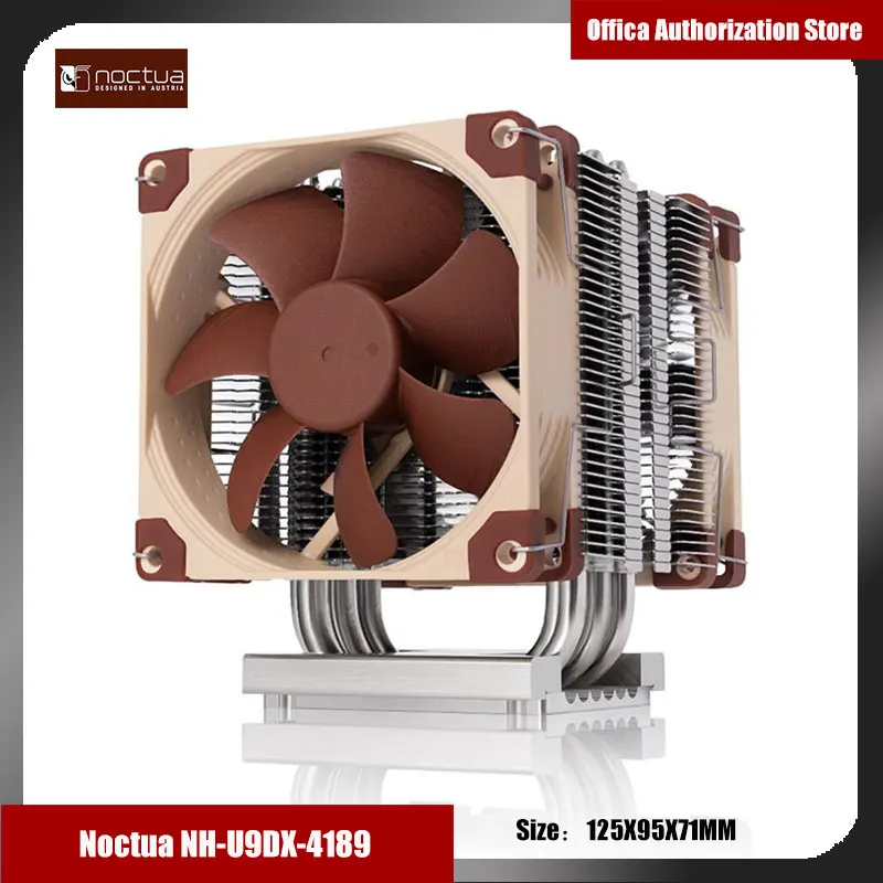 NOCTUA-carcasa de CPU NH-D9DX, radiador Intel LGA4189, ventiladores PWM de doble NF-A9, sistema de montaje con radiador estándar de piezas Intel