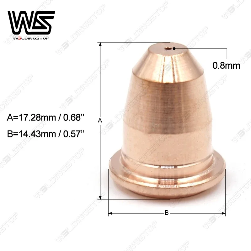 Electrodes Nozzle Tips PT40 PT60 IPT-60 S25 S45 Plamsa cutter torch Trafimet Style PKG/100