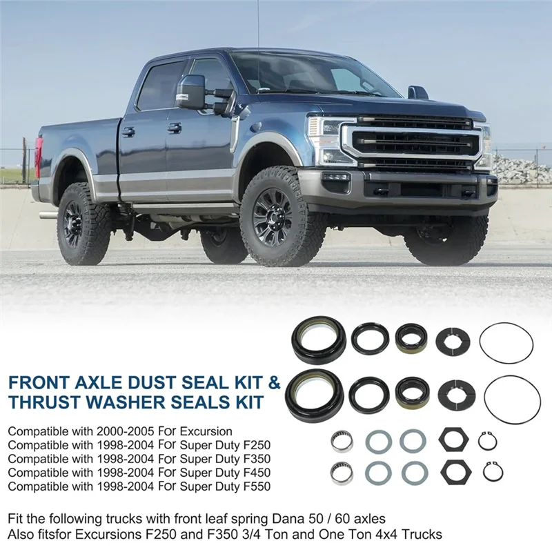 

Outer Axle Dust Seal Inner Tube Seal Needle Bearing For Ford Excursion F250 F350 F450 F550 Car Accessories