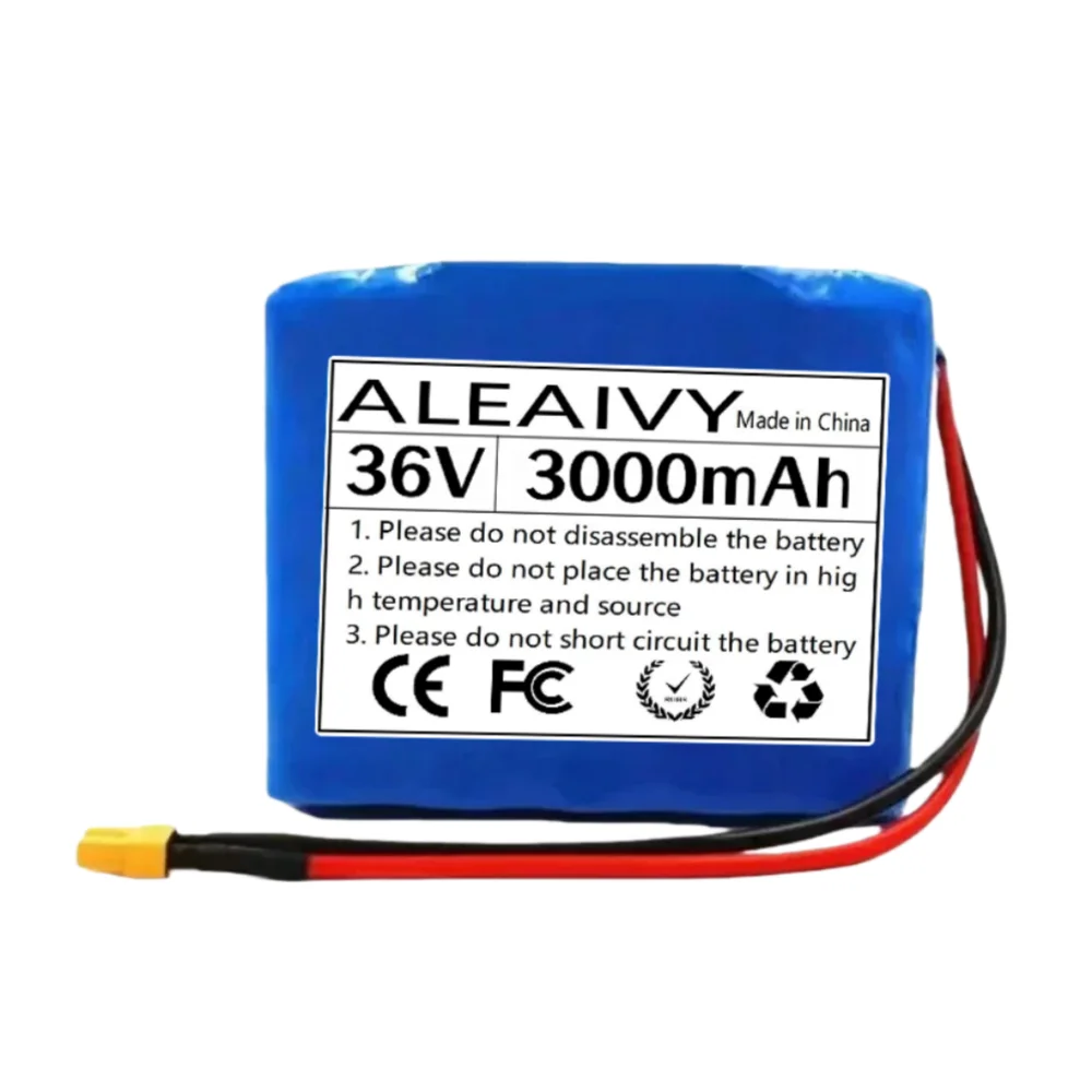 36V 3000mAh 10S1P 18650 Battery Pack for M365 MIJIA Pro Electric Scooter XT30/XT60 Plug Extended Range.