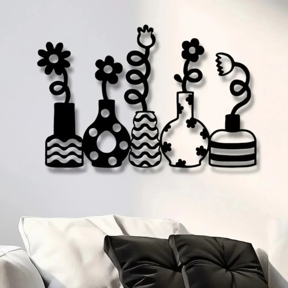 Modern Minimalist Aluminum Wall Art Waterproof Metal Decor Living Room Bedroom Office Hallway Entryway Rustproof Gift Ornament