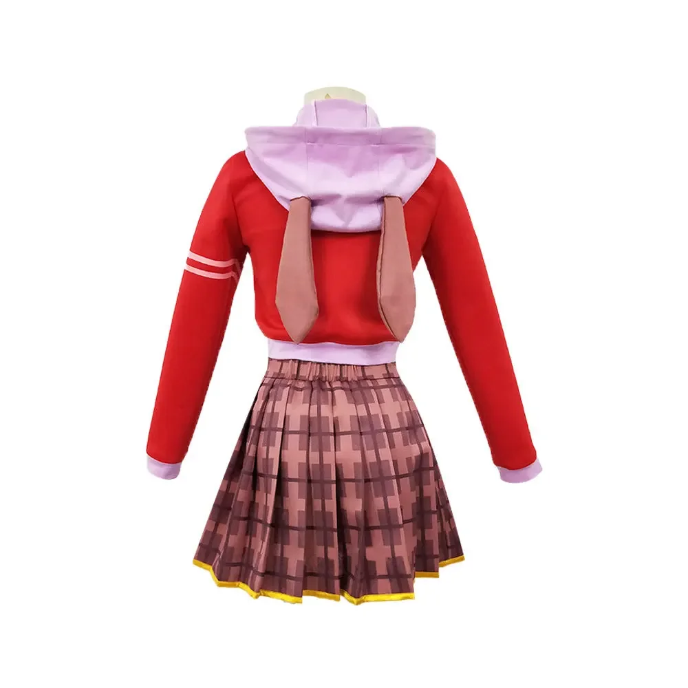 Astolfo fantasia cosplay para homens e mulheres, destino, apócrifos, diariamente, dramatização de Halloween, roupa linda, peruca rosa, top vermelho, saia, terno completo