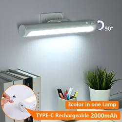 LED Night Light Desk Lamp USB Rechargeable Magnetic Dimming Table Lamp Computer Study Office Reading Stand Light for Bedroom