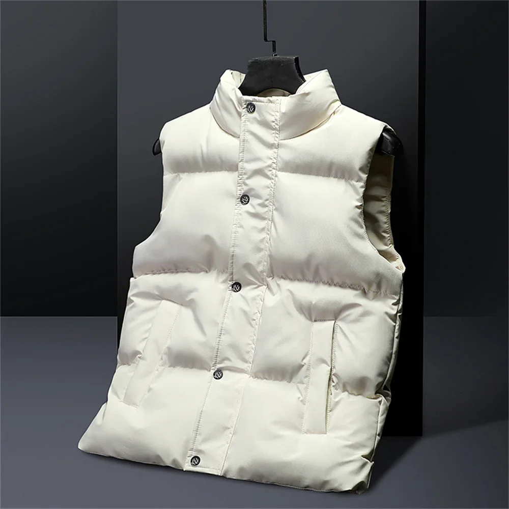 Autumn Winter Thick Vest for Young and Middle-aged Men Large-sized 6XL Cotton Waistcoat Casual Sports Sleeveless Jacket Vests