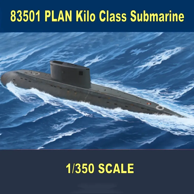 Hobby Boss 83501 Plastic Model 1/350 Scale PLAN Kilo Class Submarine Warship Model Kits for Military Model Hobby Collection DIY