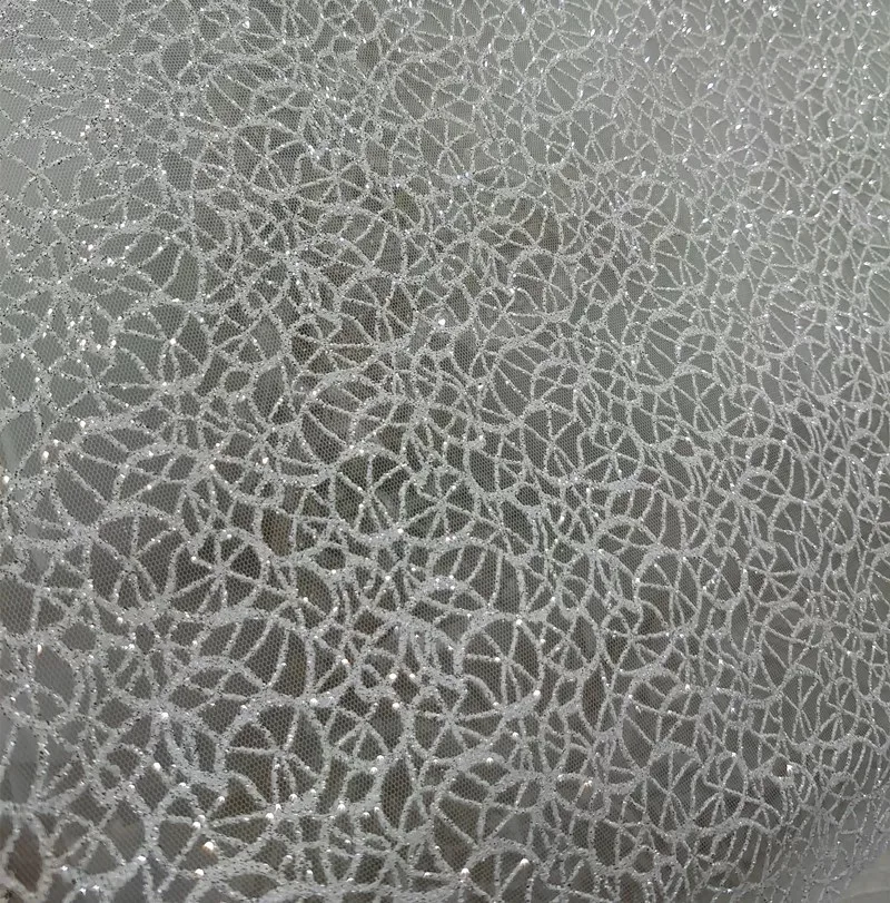Lace Fabric for Sewing Dresses, Embroidered Mesh, High Quality with Sequins, Yl8843, 130cm, China, Wholesale, 2024