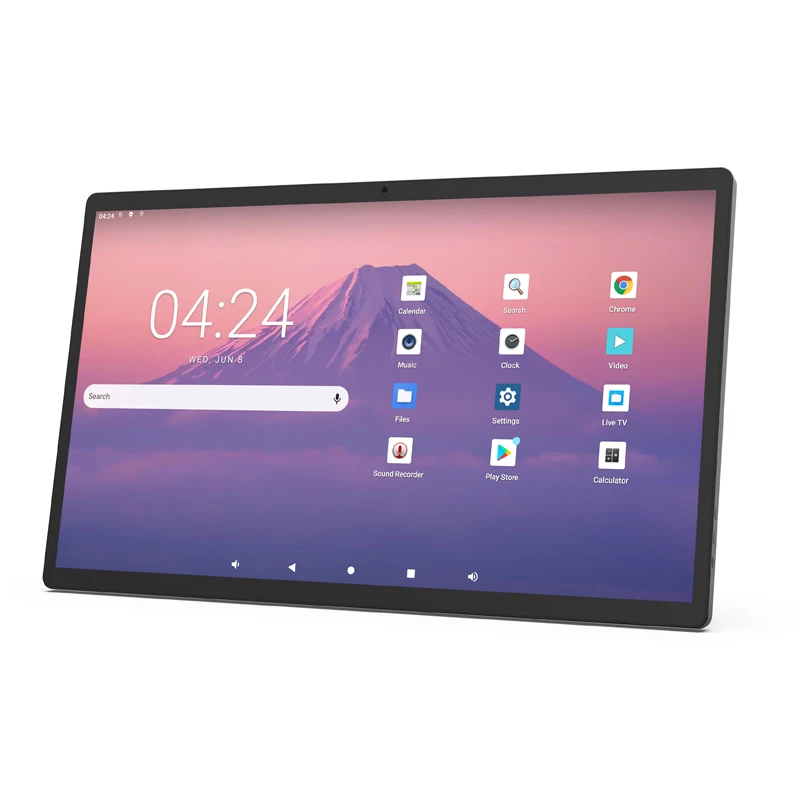 32 Inch Wall Mount Android 14 Touch Screen Tablet PC PoE NFC 4G LTE SIM Quad Core All in One Panel