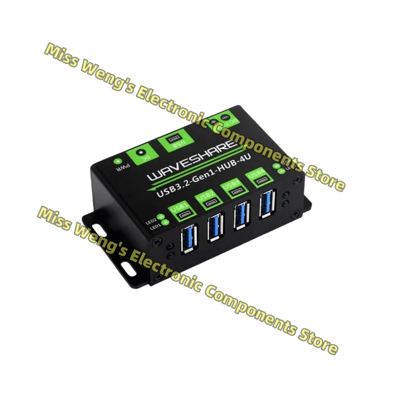 

1-to-4 USB 3.2 hub with metal casing for high-speed transmission without driver , USB3.2-Gen1-HUB-4U