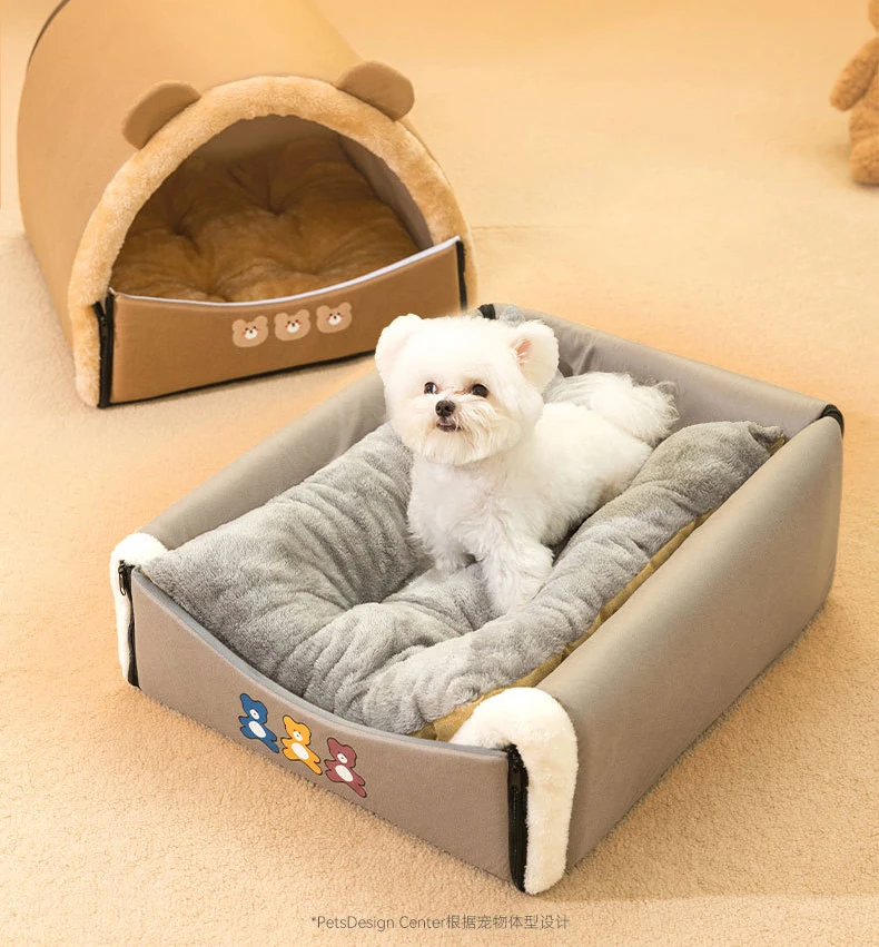 Soft Sofa Cat Beds Warm Pet Mat for Puppy Cool Cushion Dog Sleeping Nest Pet Bed Removable Cozy Cat House Baskets Kennel