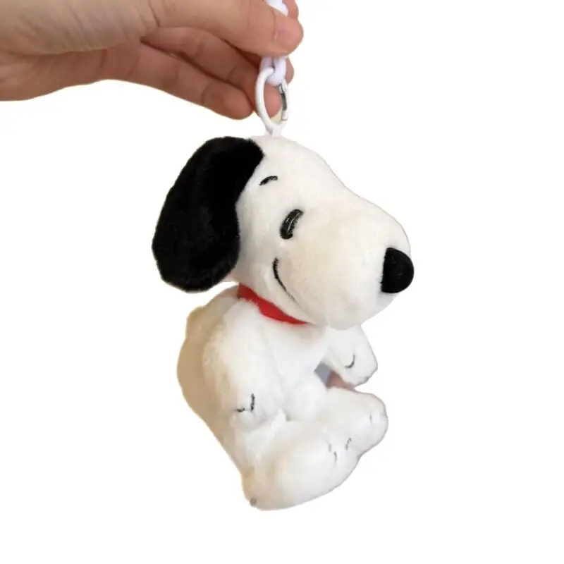 Lovely Snoopy Winter Plush Puppy Doll Bag Pendant Cartoon Fluffy Ornament Cute Decor Gift for Backpack Handbag Accessory