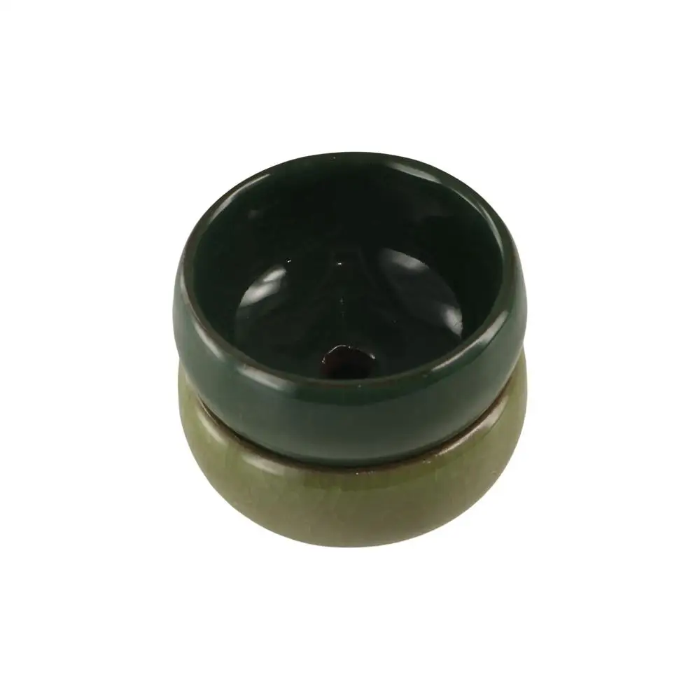 

Дышащие керамические цветочные горшки с ледяной глазурью, утолщенные милые сочные цветочные горшки, мини-перфорированные растения, кашпо, украшение дома