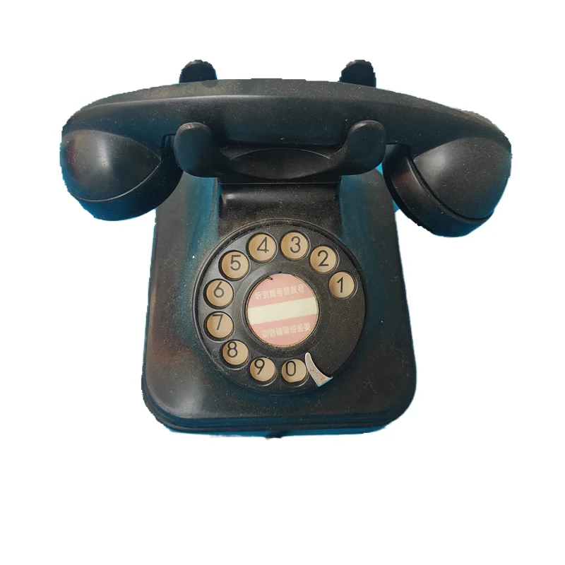 Nostalgic collection dial phone retro film and television props decorative ornament